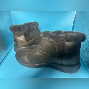 Skechers Black Faux Fur Winter Boots